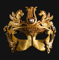 ベネチア仮面バロック調マスク：Leone Alato